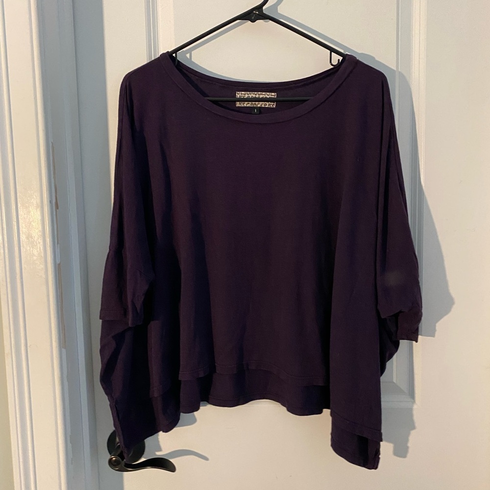 Groceries Hemp Relaxed Oversized Boxy Fitted Sleeve Tee